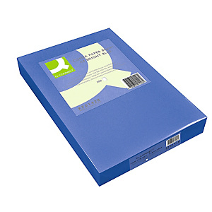 Q CONNECT Papel de colores para Faxes, Fotocopiadoras e Impresoras de Inyección de Tinta y láser, Azul oscuro A4 80 g/m² Q CONNECT Papel de colores para Faxes, Fotocopiadoras e Impresoras de Inyección de Tinta y láser, Azul oscuro A4 80 g/m²