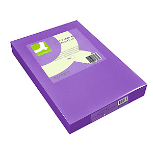Q CONNECT Papel de colores para Faxes, Fotocopiadoras e Impresoras de Inyección de Tinta y láser, Lila A4 80 g/m² Q CONNECT Papel de colores para Faxes, Fotocopiadoras e Impresoras de Inyección de Tinta y láser, Lila A4 80 g/m²