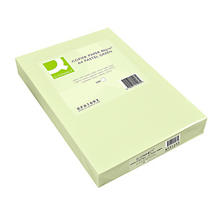 Q CONNECT Papel de colores para Faxes, Fotocopiadoras e Impresoras de Inyección de Tinta y láser, Verde claro A4 80 g/m² Q CONNECT Papel de colores para Faxes, Fotocopiadoras e Impresoras de Inyección de Tinta y láser, Verde claro A4 80 g/m²