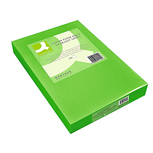 Q CONNECT Papel de colores para Faxes, Fotocopiadoras e Impresoras de Inyección de Tinta y láser, Verde oscuro A4 80 g/m² Q CONNECT Papel de colores para Faxes, Fotocopiadoras e Impresoras de Inyección de Tinta y láser, Verde oscuro A4 80 g/m²