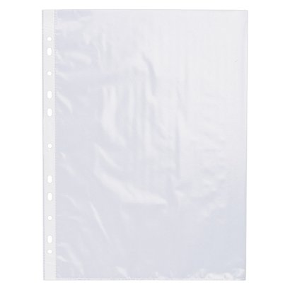 Q-ConnectA4 punched pockets, anti-glare, pack of 100