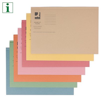 Q-Connnect square cut folders, orange - 1
