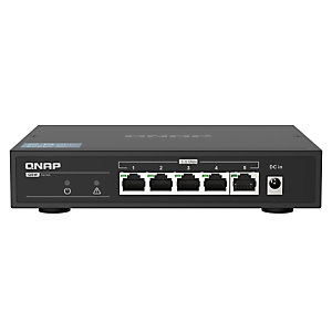 Qnap QSW-1105-5T, No administrado, Gigabit Ethernet (10/100/1000)