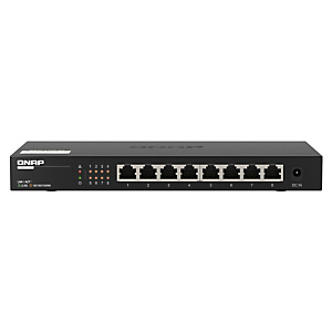 Qnap QSW-1108-8T, No administrado, 2.5G Ethernet (100/1000/2500), Bidireccional completo (Full duplex) Qnap QSW-1108-8T, No administrado, 2.5G Ethernet (100/1000/2500), Bidireccional completo (Full duplex)