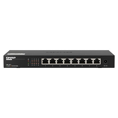 Qnap QSW-1108-8T, No administrado, 2.5G Ethernet (100/1000/2500), Bidireccional completo (Full duplex) - 1