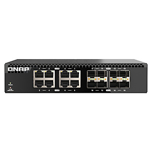 Qnap QSW-3216R-8S8T, No administrado, L2, 10G Ethernet (100/1000/10000), Montaje en rack Qnap QSW-3216R-8S8T, No administrado, L2, 10G Ethernet (100/1000/10000), Montaje en rack