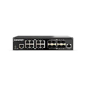 Qnap QSW-M3216R-8S8T, Gestionado, L2/L3, 10G Ethernet (100/1000/10000), Montaje en rack, 1U Qnap QSW-M3216R-8S8T, Gestionado, L2/L3, 10G Ethernet (100/1000/10000), Montaje en rack, 1U
