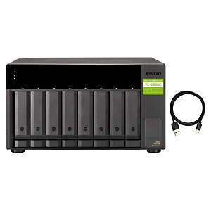 Qnap TL-D800C, Carcasa de disco duro/SSD, 2.5/3.5', Serial ATA II, Serial ATA III, 6 Gbit/s, Hot-swap, Negro, Gris Qnap TL-D800C, Carcasa de disco duro/SSD, 2.5/3.5', Serial ATA II, Serial ATA III, 6 Gbit/s, Hot-swap, Negro, Gris