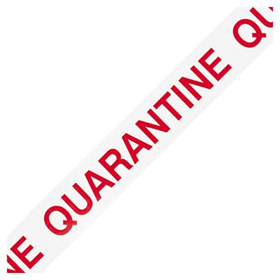 Quality control printed tape, QC Quarantine, pack of 12 - 1
