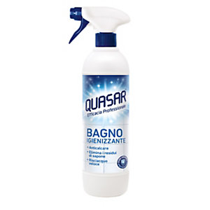 QUASAR Detergente Bagno Igienizzante, Flacone Spray 580 ml