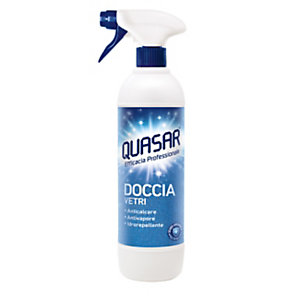 QUASAR Detergente Doccia Vetri, Flacone Spray 580 ml