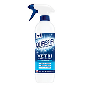 QUASAR Detergente Vetri Spray, Flacone 650 ml QUASAR Detergente Vetri Spray, Flacone 650 ml