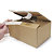 Quick pack crash lock postal boxes with adhesive strips - 2