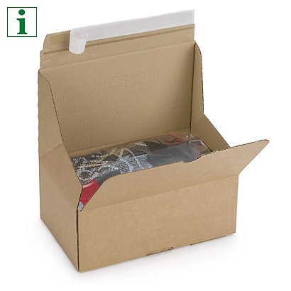 Quick Pack postal boxes, 250x150x100mm, pack of 15 - 1