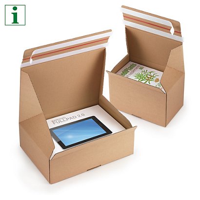 Quick Pack returnable postal boxes, 200x165x140mm, pack of 10 - 1