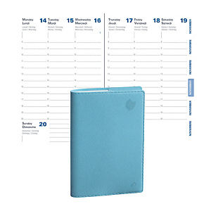 Quo Vadis Agenda semainier Equology - Universitaire - 10 x 15 cm - Bleu Turquoise - Août 2024 à Août 2025 Quo Vadis Agenda semainier Equology - Universitaire - 10 x 15 cm - Bleu Turquoise - Août 2024 à Août 2025