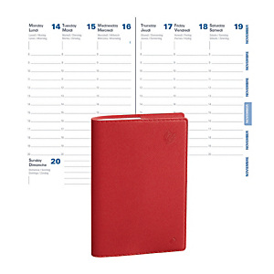 Quo Vadis Agenda semainier Equology - Universitaire - 10 x 15 cm - Rouge Cerise - Août 2024 à Août 2025 Quo Vadis Agenda semainier Equology - Universitaire - 10 x 15 cm - Rouge Cerise - Août 2024 à Août 2025
