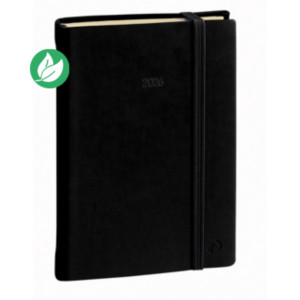 Quo Vadis Agenda semainier Ministre Fas Silk - 16 x 24 cm - Noir fermeture élastique - 2026 Quo Vadis Agenda semainier Ministre Fas Silk - 16 x 24 cm - Noir fermeture élastique - 2026