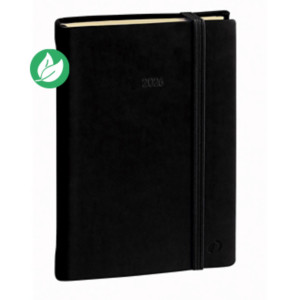 Quo Vadis Agenda semainier Président Fas Silk - 21 x 27 cm - Noir fermeture élastique - 2026 Quo Vadis Agenda semainier Président Fas Silk - 21 x 27 cm - Noir fermeture élastique - 2026