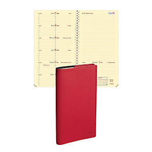 Quo Vadis Agenda semainier à spirales ITALNOTE S SOHO - 8,8 x 17 cm - Rouge - Décembre 2024 à Décembre 2025 Quo Vadis Agenda semainier à spirales ITALNOTE S SOHO - 8,8 x 17 cm - Rouge - Décembre 2024 à Décembre 2025