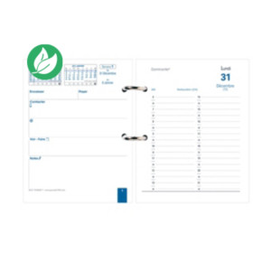 Quo Vadis Bloc Planing éphéméride à feuilles volantes avec support - 2026 Quo Vadis Bloc Planing éphéméride à feuilles volantes avec support - 2026