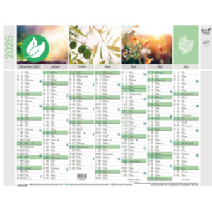 Quo Vadis Calendrier mural annuel Equology - 27 x 21 cm - 2026 Quo Vadis Calendrier mural annuel Equology - 27 x 21 cm - 2026