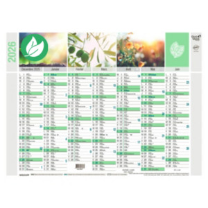 Quo Vadis Calendrier mural annuel Equology - 55 x 40,5 cm - 2026 Quo Vadis Calendrier mural annuel Equology - 55 x 40,5 cm - 2026