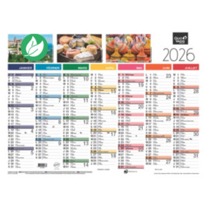 Quo Vadis Calendrier mural annuel Fantaisie Tradition - 55 x 40,5 cm - 2026 Quo Vadis Calendrier mural annuel Fantaisie Tradition - 55 x 40,5 cm - 2026