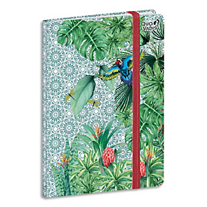 QUO VADIS Carnet Jungle Spirit ligné 15x21cm 192 pages. Couverture motif Poétiques. Coloris Vert QUO VADIS Carnet Jungle Spirit ligné 15x21cm 192 pages. Couverture motif Poétiques. Coloris Vert