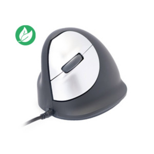R-Go Tools Souris ergonomique verticale filaire gaucher R-Go HE - Taille M - Noir et Argent R-Go Tools Souris ergonomique verticale filaire gaucher R-Go HE - Taille M - Noir et Argent