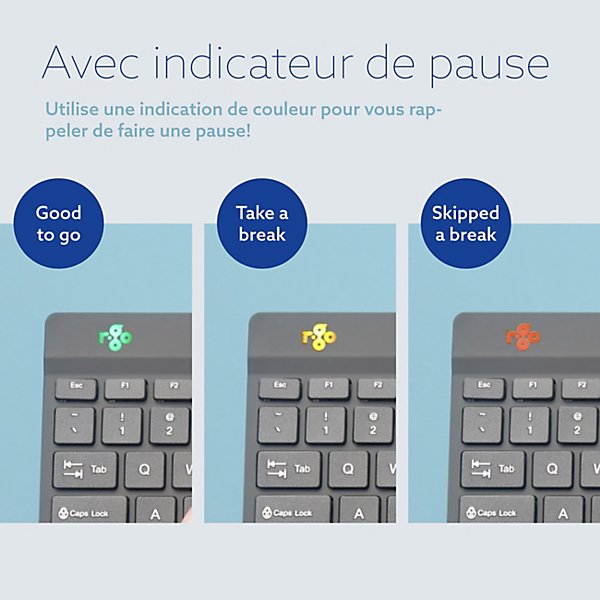 R-Go Tools Split Break Clavier ergonomique filaire USB-A - Noir ...