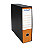Raccoglitore ad anelli arancio RAJA formato commerciale 28,5x32,2cm dorso 8cm - 1