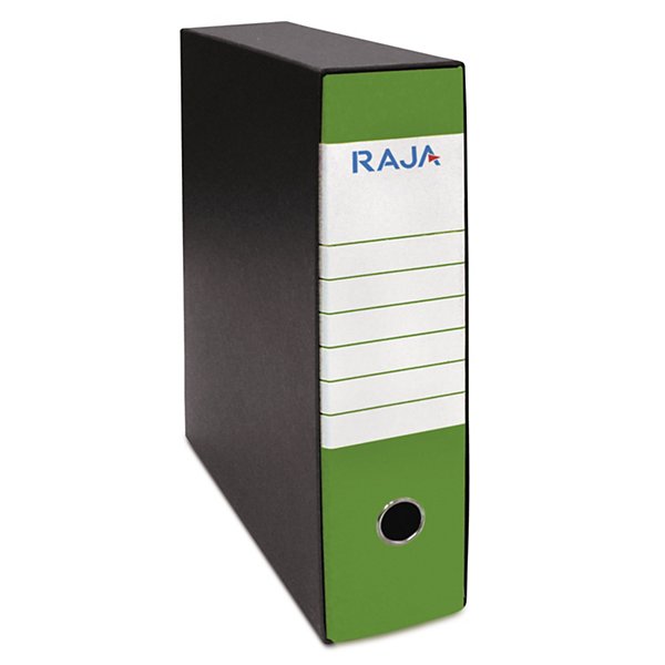 Raccoglitore ad anelli arancio RAJA formato commerciale 28,5x32,2cm dorso 8cm - 6