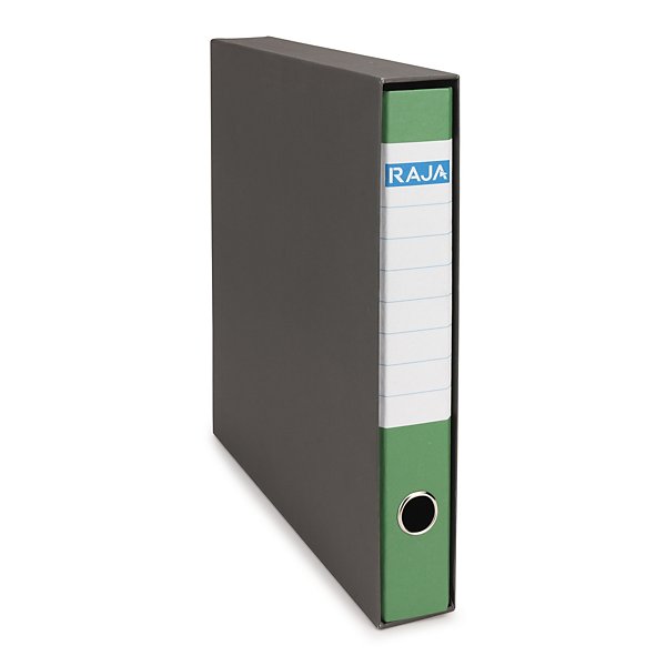 Raccoglitore ad anelli blu RAJA formato commerciale 28,5x35cm dorso 5cm - 4
