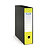 Raccoglitore ad anelli giallo fluo RAJA formato commerciale 28,5x35cm dorso 8cm - 1