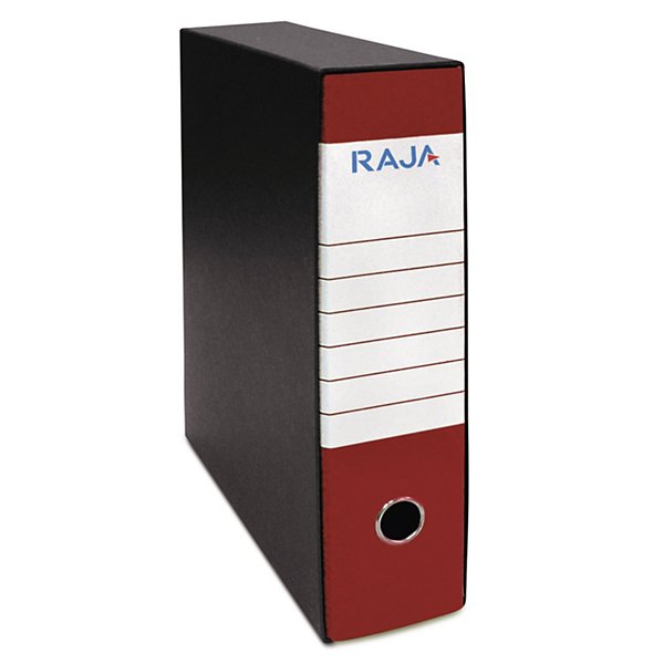 Raccoglitore ad anelli rosso RAJA formato commerciale 28,5x35cm dorso 8cm - 5