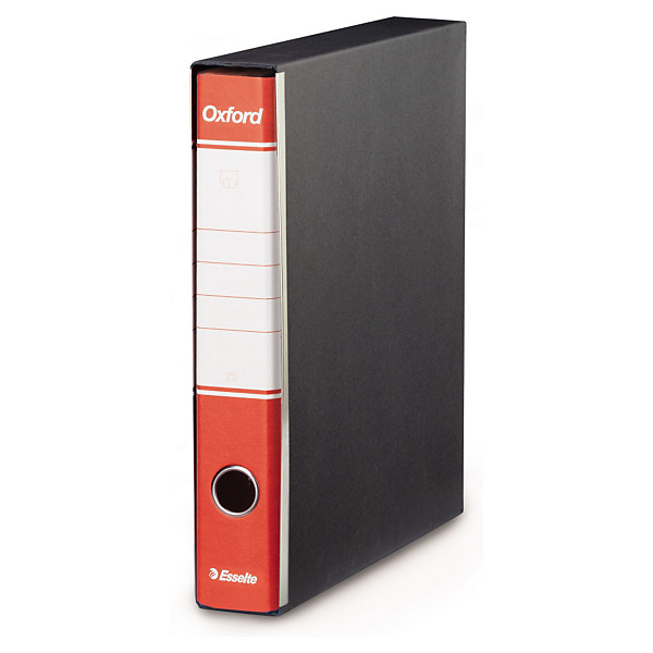 Raccoglitori ad anelli rossi ESSELTE formato commericale 28,5x31,5cm dorso 5cm - 1