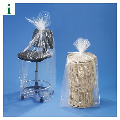 RAJA 100 micron gusseted polythene bags - 1