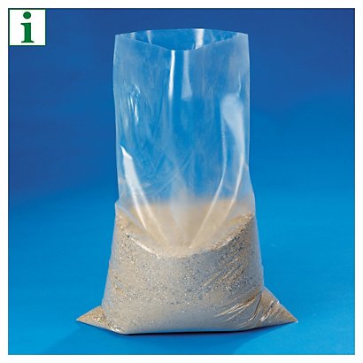 RAJA 150 micron 30% recycled polythene bags, 250x400mm, pack of 100 - 1