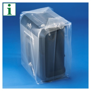 RAJA 150 micron gusseted polythene bags