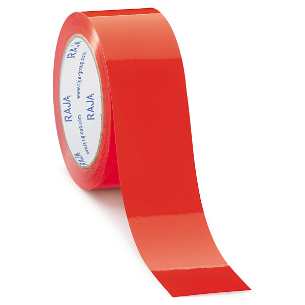 RAJA 48mm coloured tape, red, pack of 36 - 1