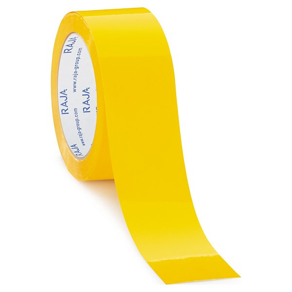 RAJA 48mm coloured tape, yellow, pack of 36 - 6