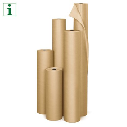 RAJA 70gsm Kraft paper rolls, 750mmx300m - 1
