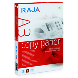 RAJA A3 80 gramos Papel para láser, inyección tinta, fotocopiadoras y fax, blanco RAJA A3 80 gramos Papel para láser, inyección tinta, fotocopiadoras y fax, blanco