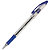 RAJA BallPoint Medium Bolígrafo de punta de bola, punta mediana, cuerpo de plástico translúcido con grip, tinta azul - 1