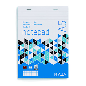 RAJA Bloc Direction A5( 14,8 x 21 cm) 200 pages - petits carreaux 5x5 - Non perforé RAJA Bloc Direction A5( 14,8 x 21 cm) 200 pages - petits carreaux 5x5 - Non perforé