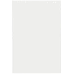 RAJA Bloc papier recyclé standard blanc uni 60g - Bloc de 48 feuilles 65 x 100 cm - Lot de 5