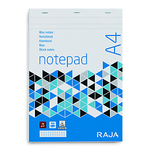 RAJA Block notes A4, 200 fogli quadretti 5 mm, 70 g/m² (confezione 5 pezzi) RAJA Block notes A4, 200 fogli quadretti 5 mm, 70 g/m² (confezione 5 pezzi)
