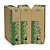 RAJA Boîte archives carton recyclé - Dos 12 cm - Kraft / Vert - Lot de 25 - 1