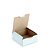 RAJA Boîte d'expédition blanche en carton simple cannelure - L.15 x l.15 x H.6 cm - Lot de 50 - 1